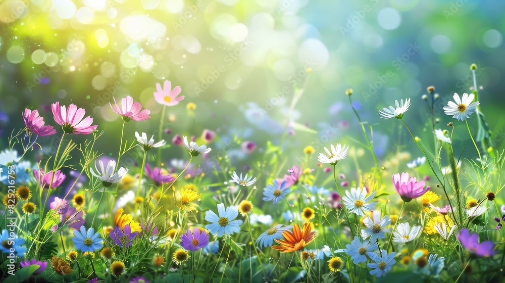 Blooms Dancing Among the Grass Blooms Dancing Among the Grass