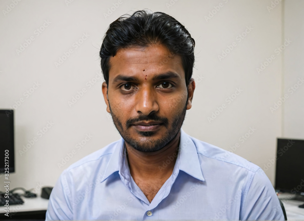 Close-up portrait of a confident man with a casual smile Close-up portrait of a confident man with a casual smile
