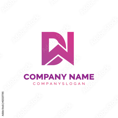 Free Download Letter DW logo design, vector logo design  - GFXLoad