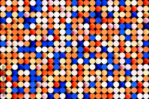 Retro Colors Polka Dot Wallpaper