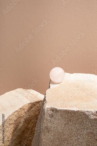 Sandstone, and quartz still life photo