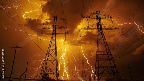 Electric Towers Dance in Lightning Show
