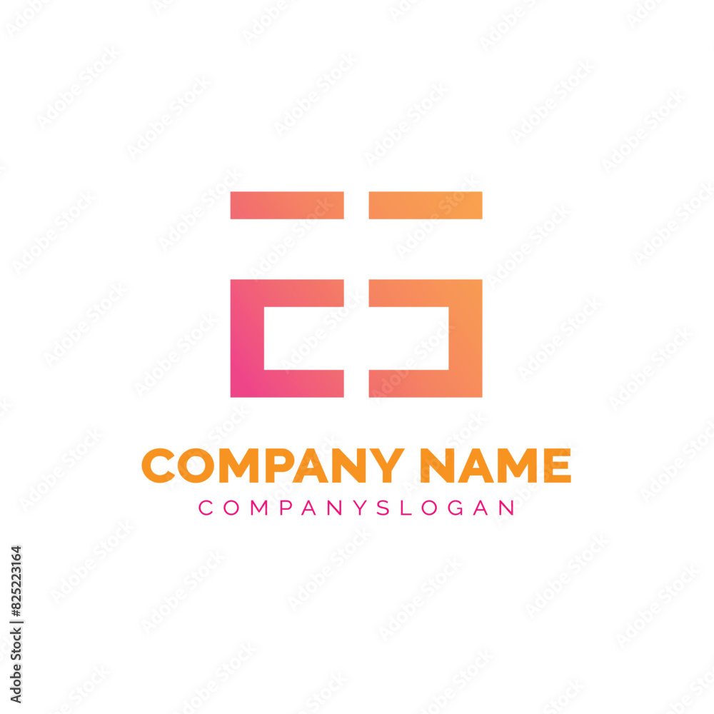 Obraz premium Letter EE logo design, vector logo design