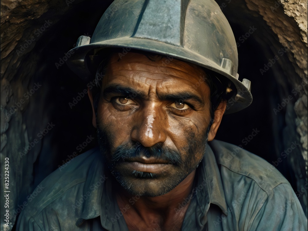 Fototapeta premium plight of mining