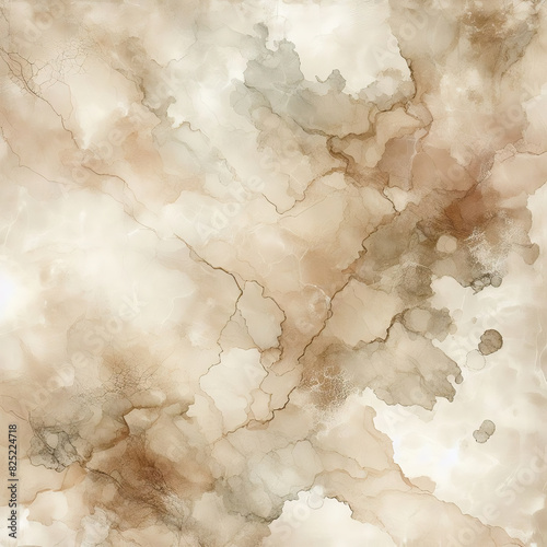 sfondo illustrativo astratto di acquerello color beige marrone delicato e raffinato photo