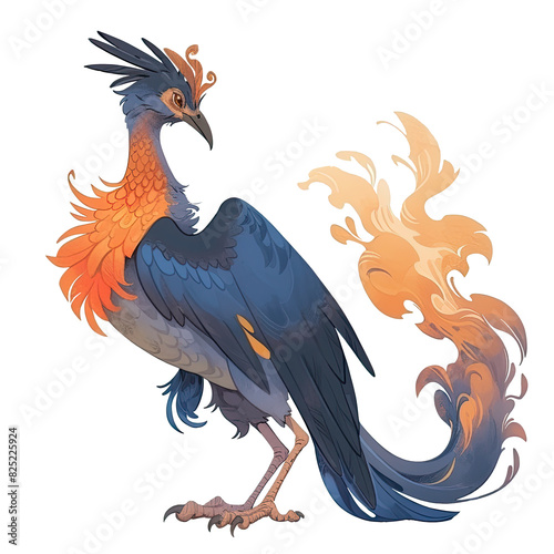 An illustration of a Simurgh bird