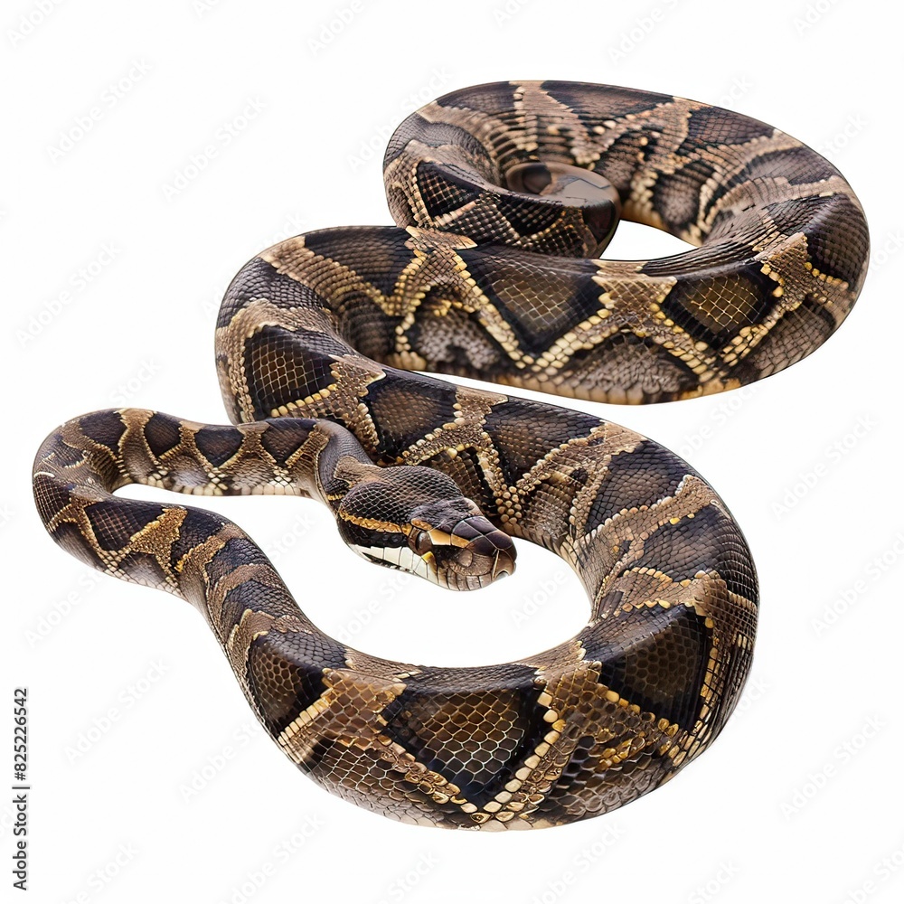 Obraz premium Bushmaster in studio, isolated, white background, no shadow, no logo