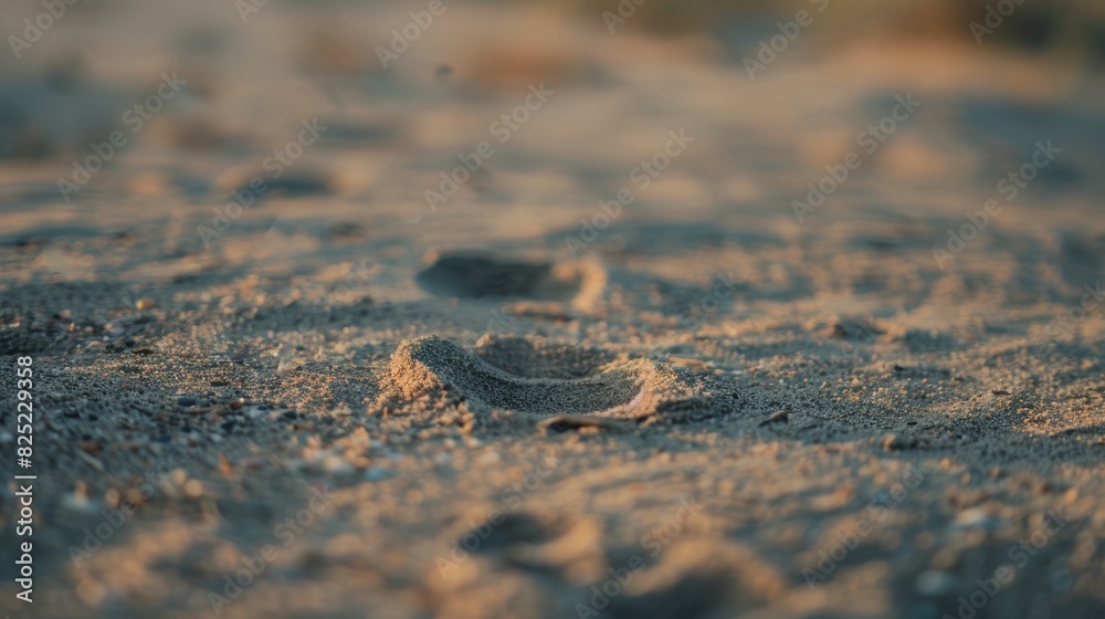 Footprints in the sand on a warm summer evening Footprints in the sand on a warm summer evening