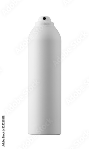 Blank packaging white roll-on bottle for deodorant product design mock-up on white background, Blank white aluminum spray can