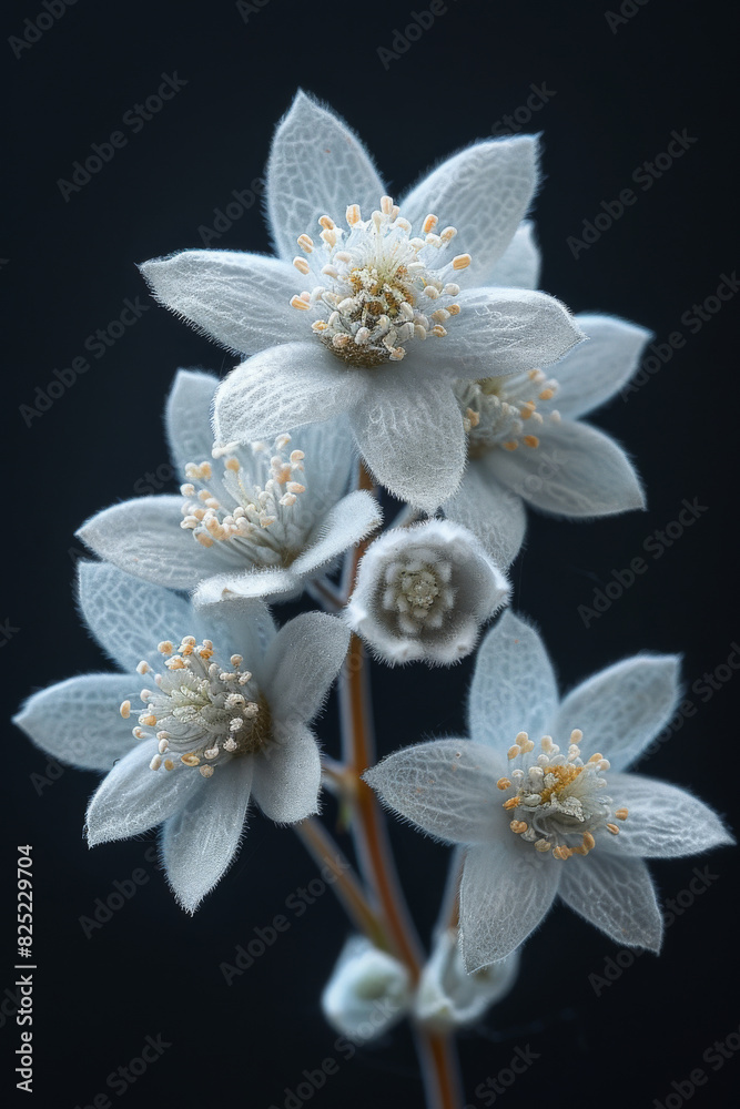 Cluster of Edelweiss Flowers Known for Their Distinct Beauty Cluster of Edelweiss Flowers Known for Their Distinct Beauty