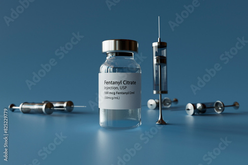 Fentanyl Injection Vial and Syringe Set photo
