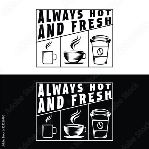 coffee logo design vintage retro style