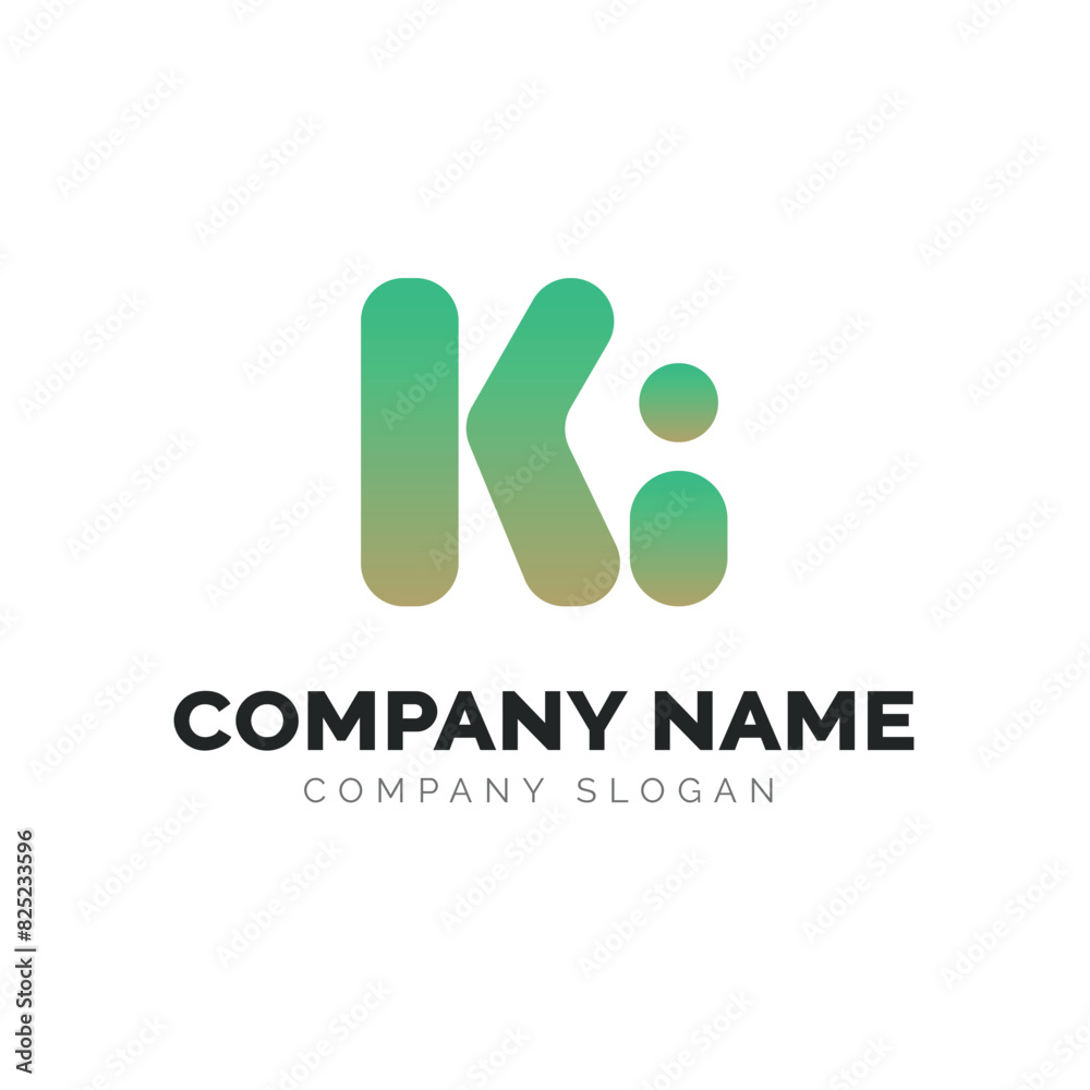 Letter KI logo design, vector logo design Letter KI logo design, vector logo design