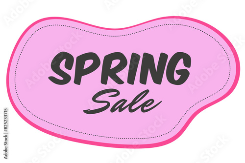 Spring Sale Banner. PNG Sticker