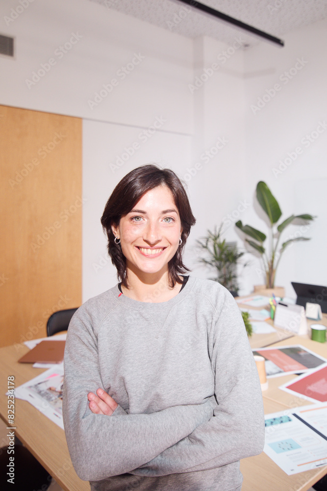 Friendly Creative Professional in Casual Office Attire Friendly Creative Professional in Casual Office Attire
