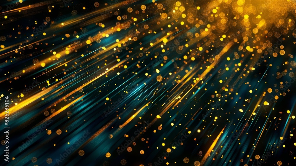 A bright and colorful image of glittering lights and stars A bright and colorful image of glittering lights and stars