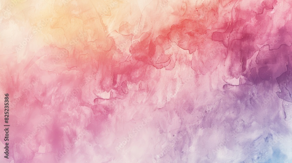 Fototapeta premium minimalist watercolor background with soft pastel hues blending seamlessly, evoking a sense of tranquility and calmness.