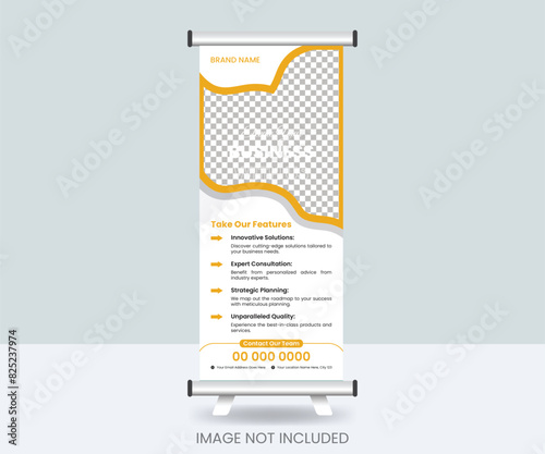 Creative business roll-up banner design,