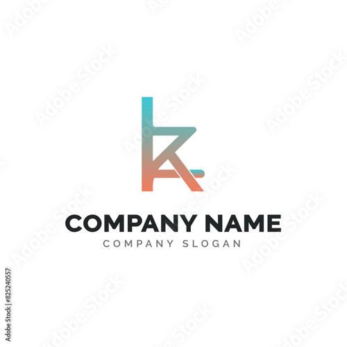 Letter KZ logo design, vector logo design 