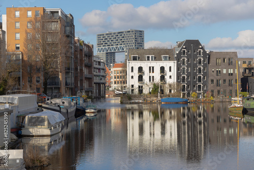 houses in amsterdam from 4 centuries photo