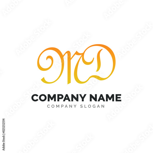Free Download Letter MD logo design, vector logo design  - GFXLoad