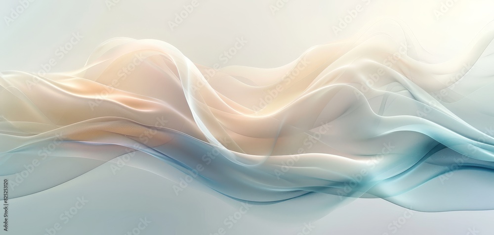 The image is a depiction of a flowing, wave-like pattern with soft, pastel colors. The image is a depiction of a flowing, wave-like pattern with soft, pastel colors.