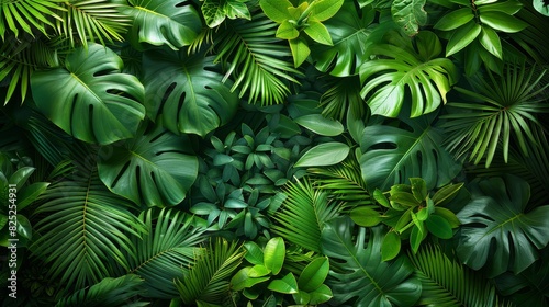 Background Tropical. Towering trees stand sentinel  their towering forms reaching for the sky  their branches weaving together to form a verdant canopy.