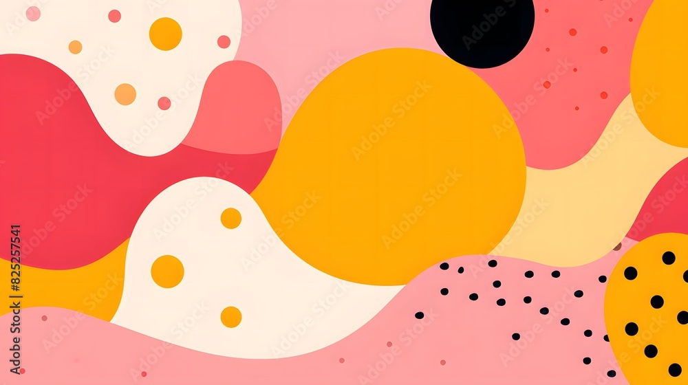 Modern Art with Bold Shapes and Bright Colors Modern Art with Bold Shapes and Bright Colors