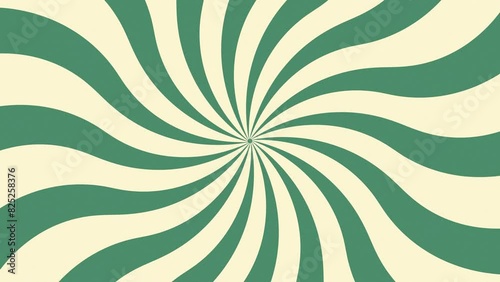 Colorful Retro Abstract Background with Circles and Sunburst Rays.4K Footage. background	