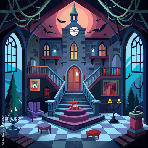haunted building interior