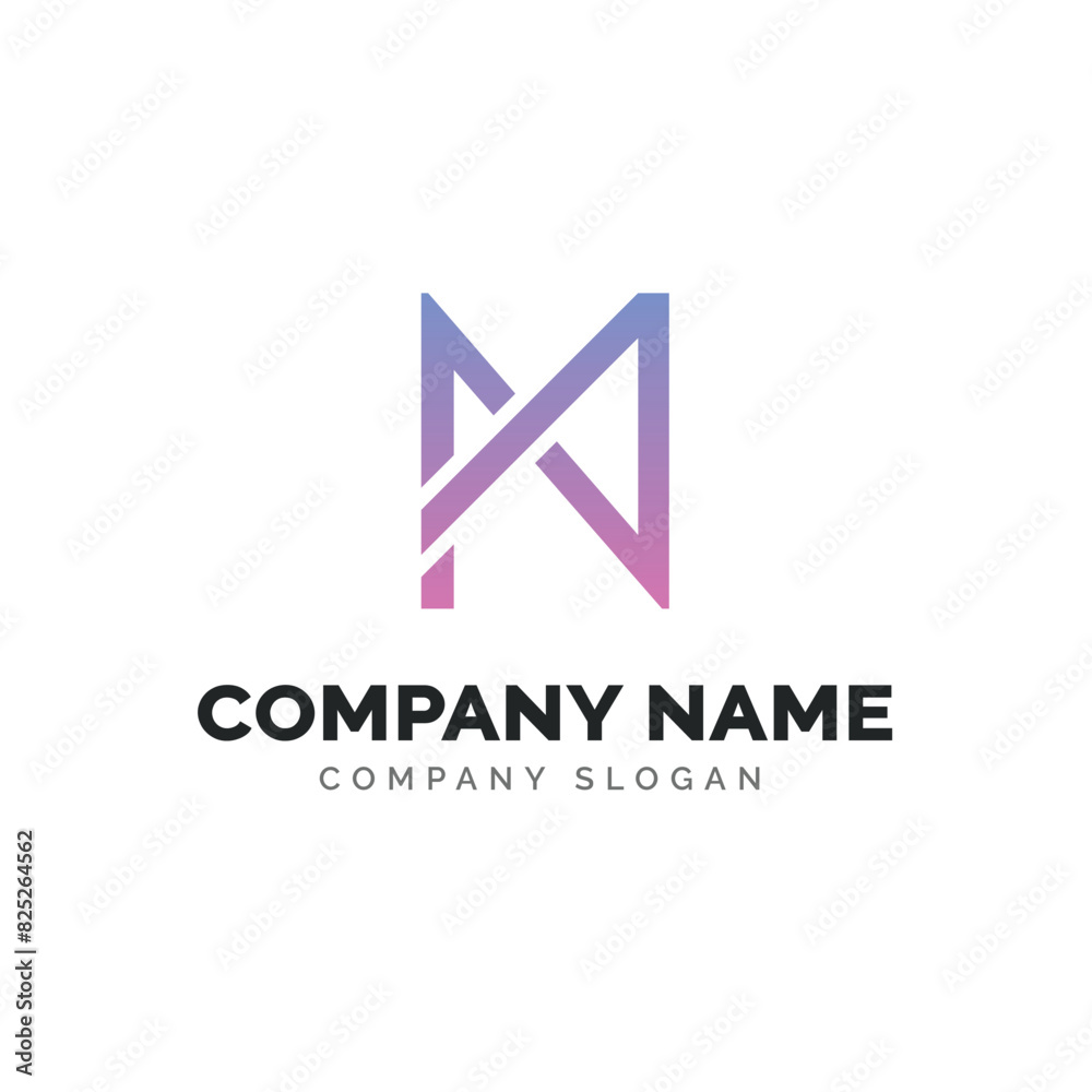Letter NM logo design, vector logo design Letter NM logo design, vector logo design