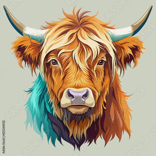 Wrendale Highland cow water colour