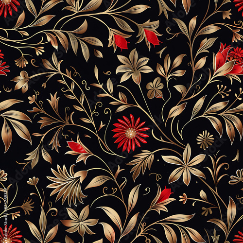 Wallpaper Mural Thai strip seamless pattern, Thailand art design Torontodigital.ca