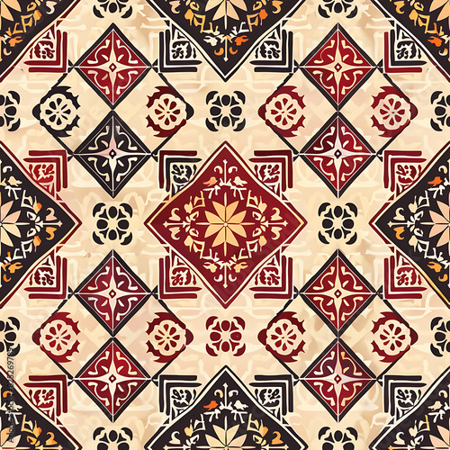 Thai strip seamless pattern, Thailand art design