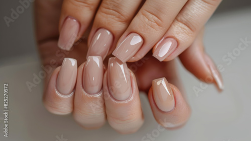 female hands with manicure closeup