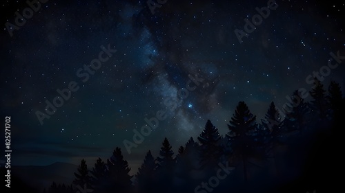 sky with stars and clouds