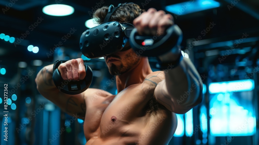 Wearing a white VR headset, a woman stands in command, harnessing the power of future technology to sculpt a visionary cyberspace community within Wearing a white VR headset, a woman stands in command, harnessing the power of future technology to sculpt a visionary cyberspace community within