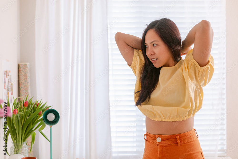 Asian Woman Morning Dressing Routine
Asian Woman Morning Dressing Routine