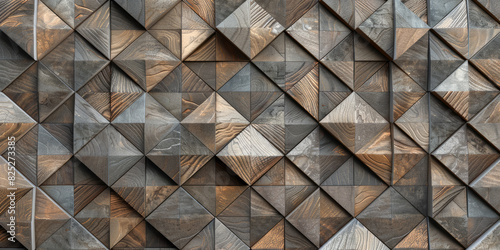 a diamond-shaped, tile wallpaper with a soft sheen. wall background composed of wood and timber blocks.