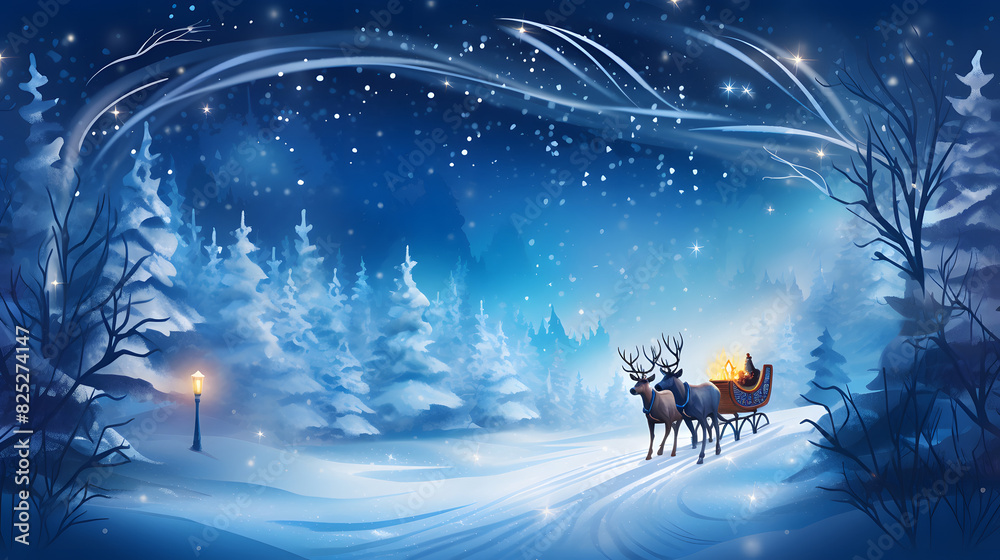 Winter Wonderland with Reindeer Winter Wonderland with Reindeer
