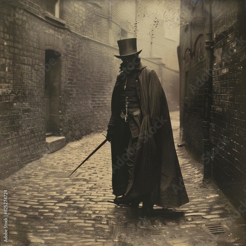 Jack the ripper as a vampire hunter in 1880's london photo