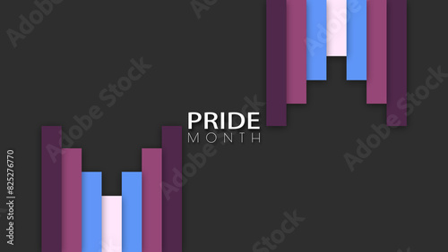 Happy Pride Month Gernder Non-Confirming Pride Flag Column Background