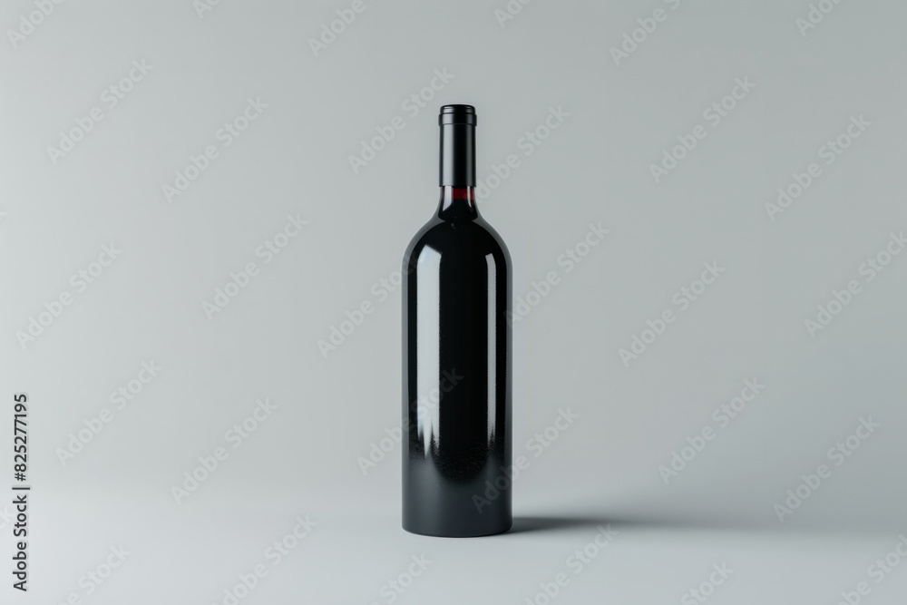 a red wine bottle mockup standing upright with a plain white background. a red wine bottle mockup standing upright with a plain white background.