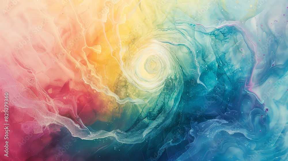 Abstract colorful swirl painting with vibrant hues of red, yellow, blue, and green, creating a dynamic and energetic visual effect. Abstract colorful swirl painting with vibrant hues of red, yellow, blue, and green, creating a dynamic and energetic visual effect.