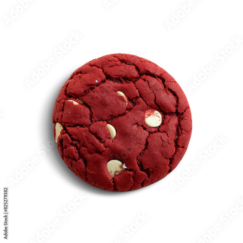 red velvet cookie isolated