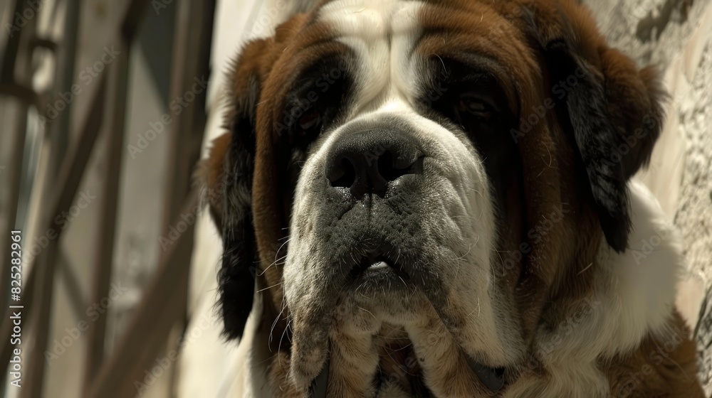 its face sports a black spot and two brown spots, one being on the nose its face sports a black spot and two brown spots, one being on the nose