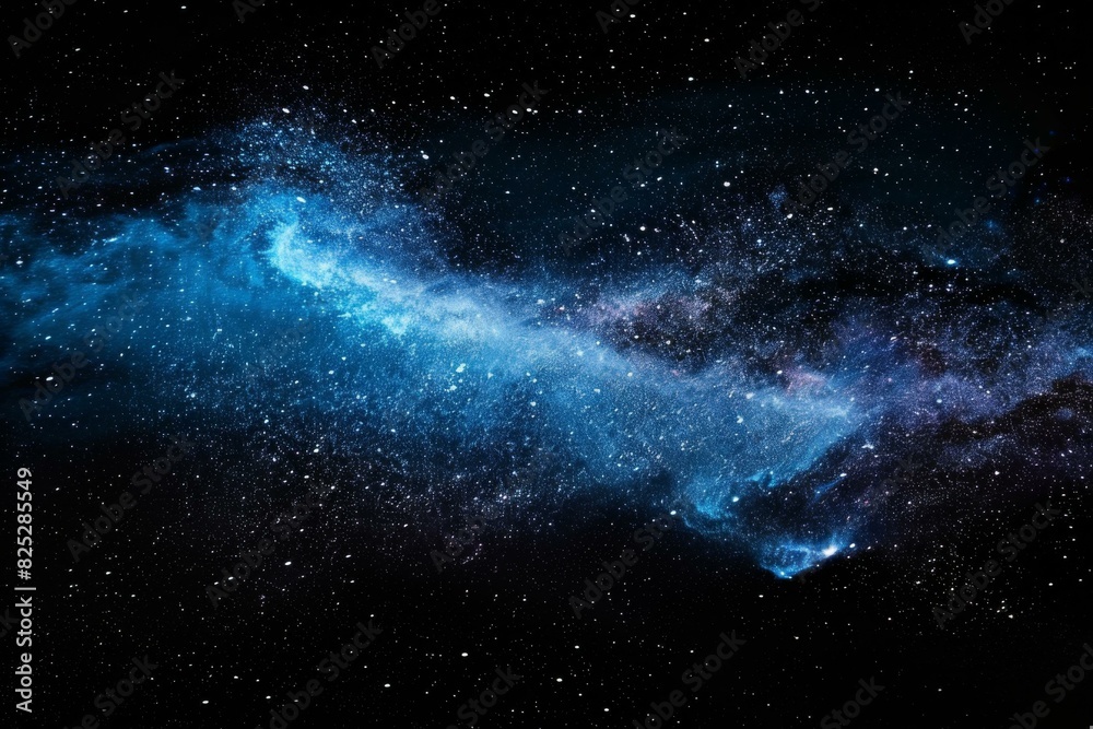 Fototapeta premium Stunning Blue Nebula in Deep Space