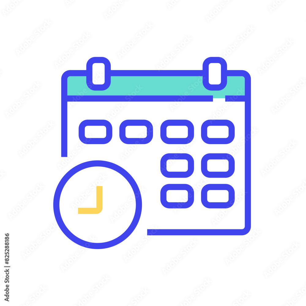 Office supplies Colored Icon pack Office supplies Colored Icon pack