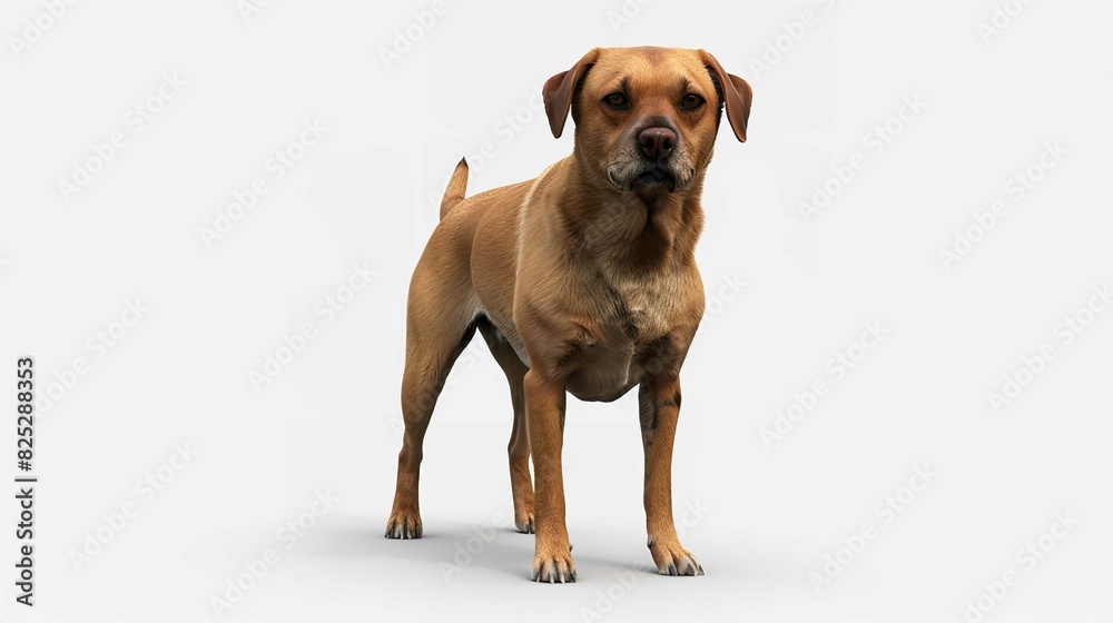 Dog Full Body PNG Style Isolated on an Empty Background

