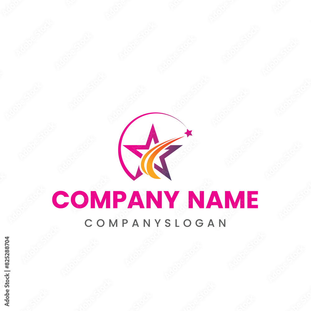 Star logo design, vector logo design, illustration 